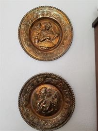 100 year old Brass Plates - nice