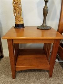 Two Mission Style Side Tables