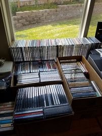 Lots of DVD's and CD's