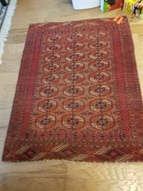 Antique 'Tekke' 100% wool handknotted Carpet! A collector's piece!