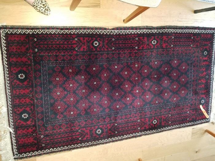 "Bokhara' 100% Wool Handknotted Carpet - beautiful! 