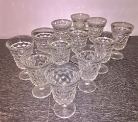 Fostoria footed juice glasses