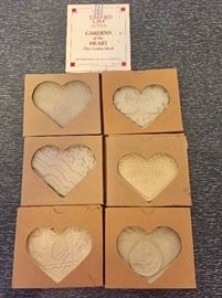 Pampered Chef clay heart cookie molds