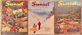Vintage Sunset magazines