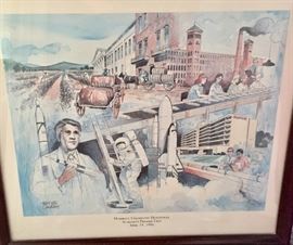 Numbered and signed painting by Chuck Long given as a gift to attendees of the Marriott Huntsville’s grand opening ceremony