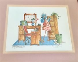 “Office Angel” artist’s proof by Carolyn Shores Wright