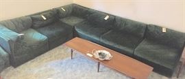 Vintage sectional- will be sold in separate sections, 4 corner pieces, 2 straight back pieces and one love seat size piece with sleeper