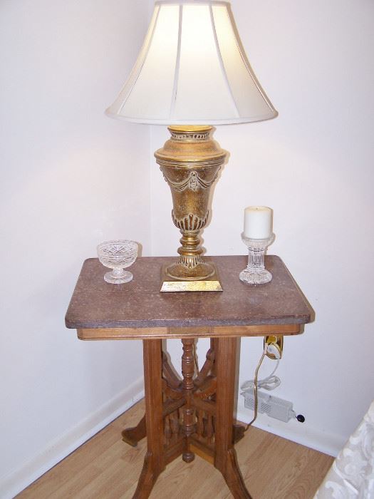 Antique Victorian Marble top table