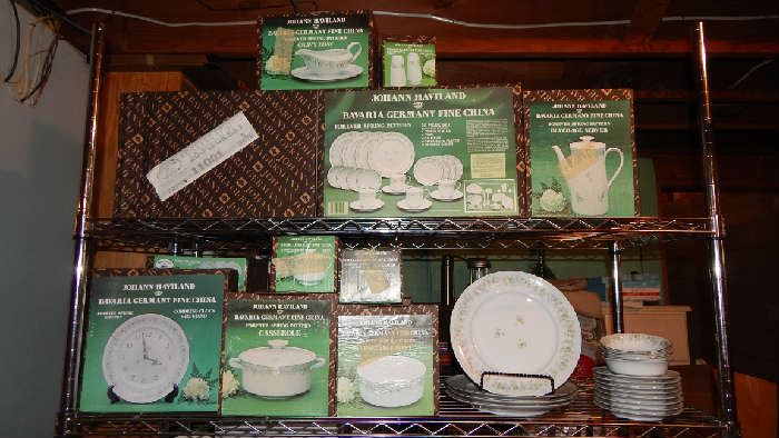 VINTAGE CHINA SETS, NEW IN BOXES!!!!