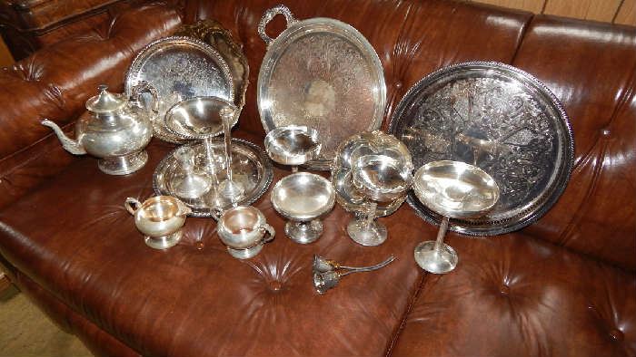 STERLING AND SILVER PLATE ITEMS