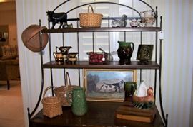 Crocks, baskets, etc.