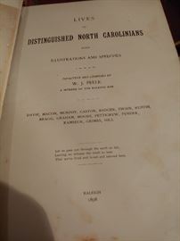 Unbelievable Rare Historic Find W J Peele Life of Distnguised North Carolinians 1898