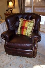 Leather recliner