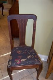 One of a set of 4, oak