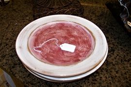 Set of 4 Italian pottery plates