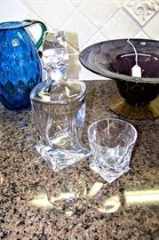 Decanter w/unusual shape