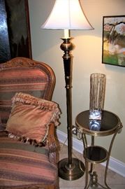 One of a pair, floor lamps