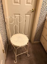  vanity/ice cream chair  old school !