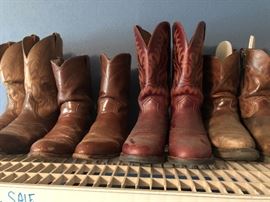 working boots sold here !!  mostly justin 