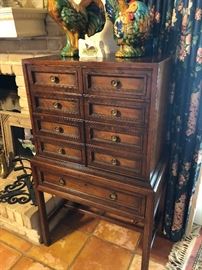 :))  fabulous condition and more unique than common  heritage signed  silver /flatware chest  