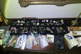 Vintage and modern costume jewelry 