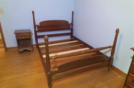 Antique maple full bed frame