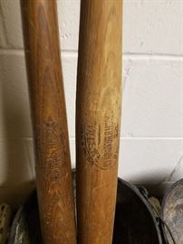 Pair old bats from the rafters