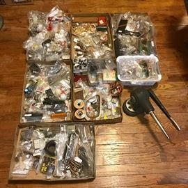 Many trays of jewelry and small collections 
