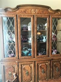 Mothers place next door!  China cabinet and matching Dining Room Table and Chairs