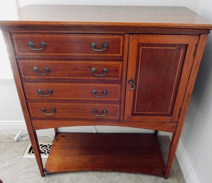 FEDERAL STYLE INLAID CABINET OR CHEST--WOULD BE GREAT FOR JEWELRY!