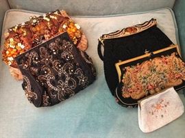 Antique French Beaded Purses