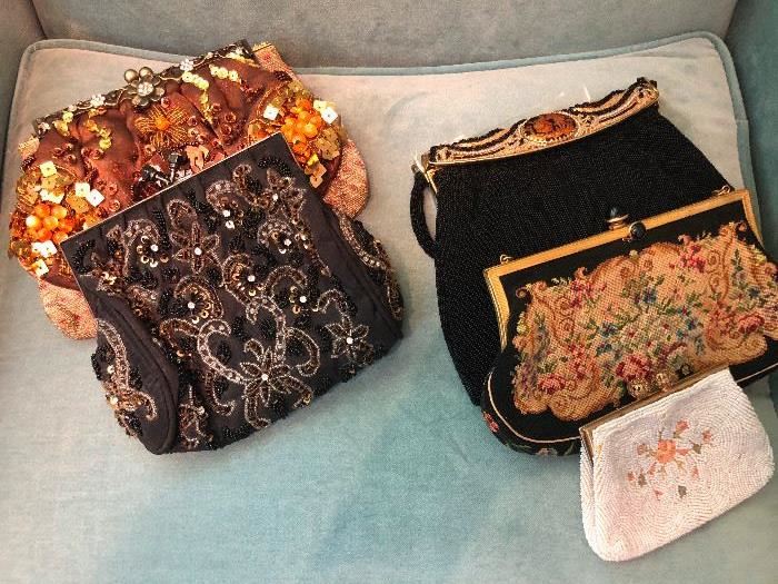 Antique French Beaded Purses