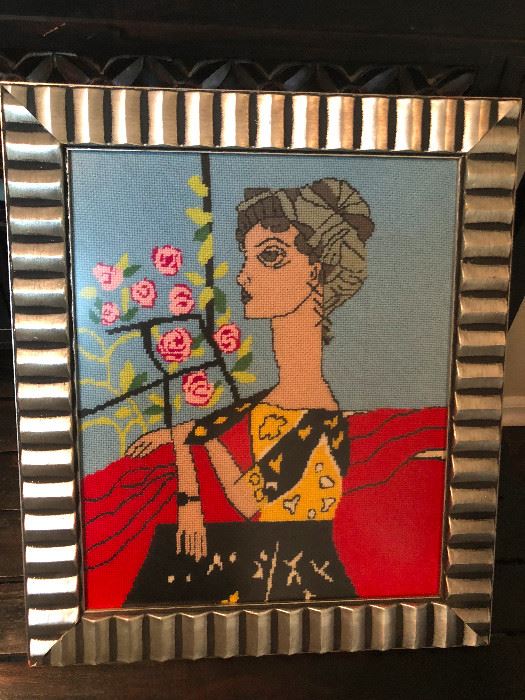 Picasso needlepoint art. 