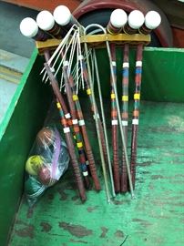 Vintage Croquet Set