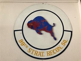 Metal Airforce Squadron Sign