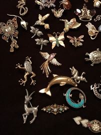 Gold and Sterling Pins