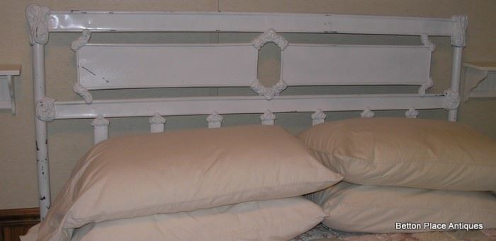 Headboard of Antique Metal Bed