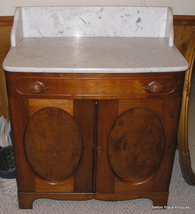 Antique Mahogany Marble top Washstand