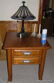 Oak End Table