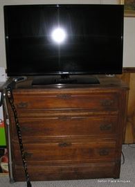 Antique 1880's era Chest Drawers and TV