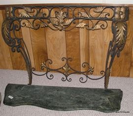 Marble top entry table