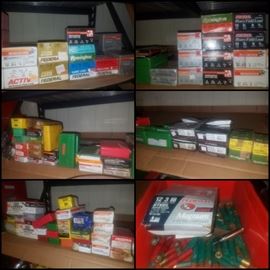 LOTS of boxes and loose ammo/ammunition. Shotgun shells, rifle & pistol ammo. More than we can picture!