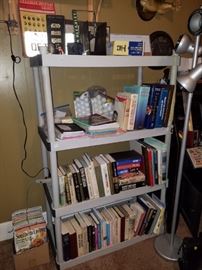 Books, Star Wars trilogy VHS & cube, & more.