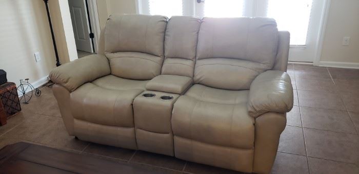 leather power recliners