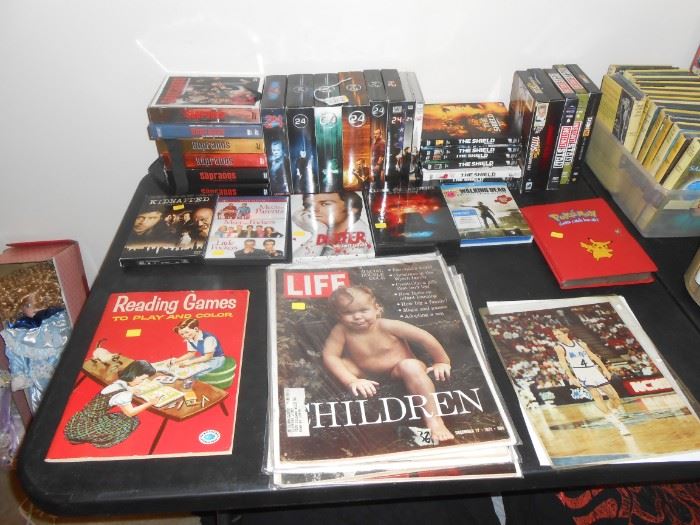 DVDs, collectibles