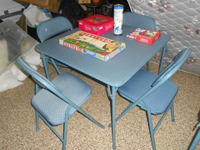card table & chairs - 2 sets