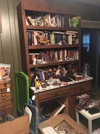 Desk,  Books,  Misc. Items