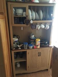 Hutch (Dishes and Glasses have been sold); Table and Chairs also available