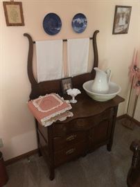 Antique Wash Stand - Matching Bed and Dresser