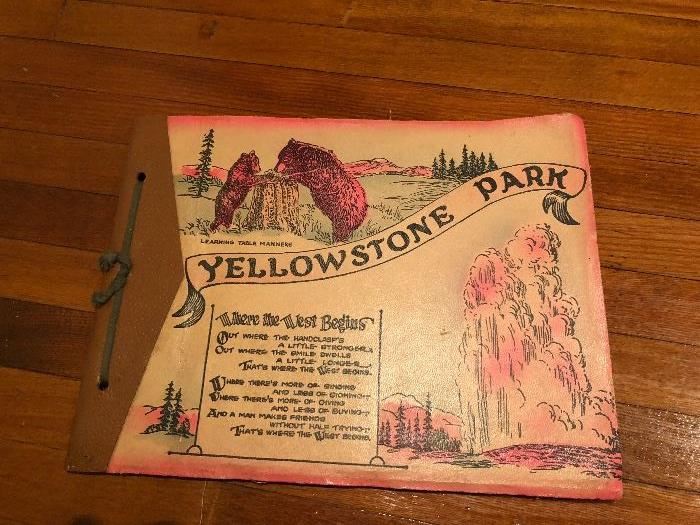 Yellowstone Park Scrap Book